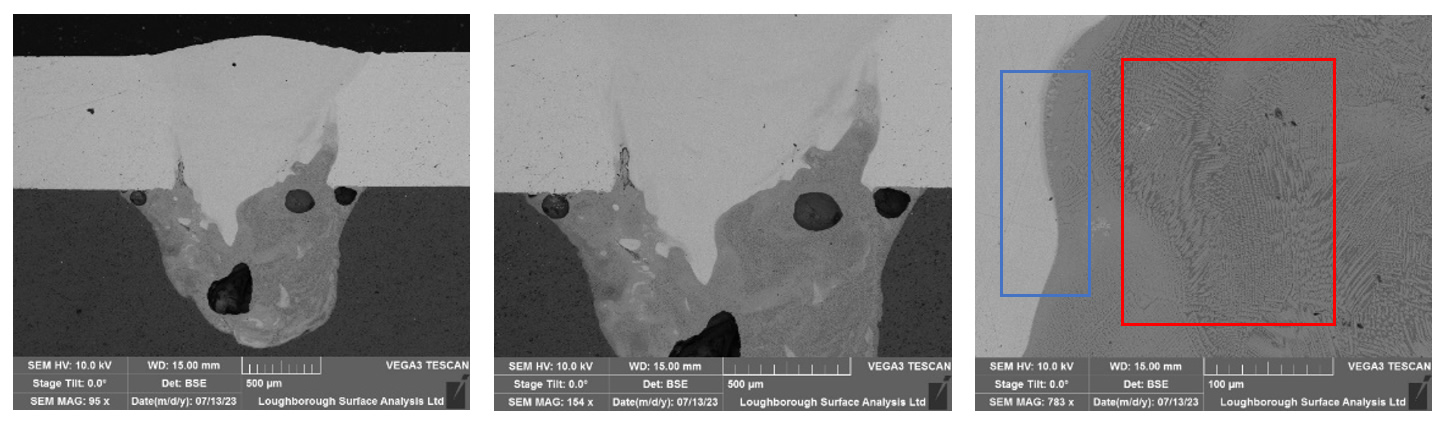 Weld scans without ultrasound.